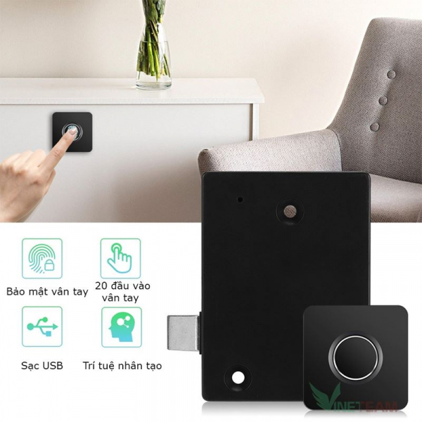 Khóa Tủ Vân Tay Thông Minh Chất Lượng Cao Chính Hãng Vinetteam