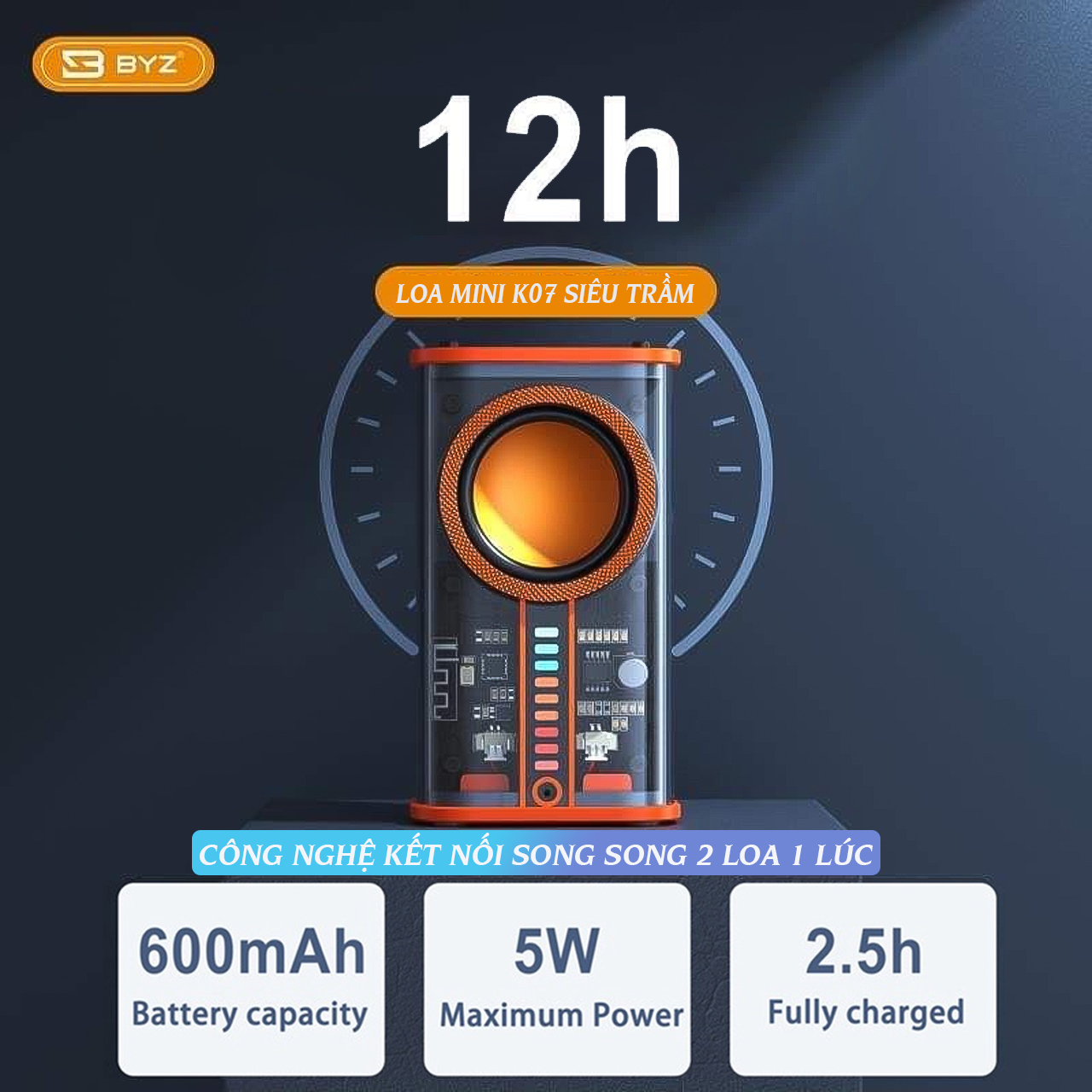 Loa bloetooth mini siEu trAm K07 2