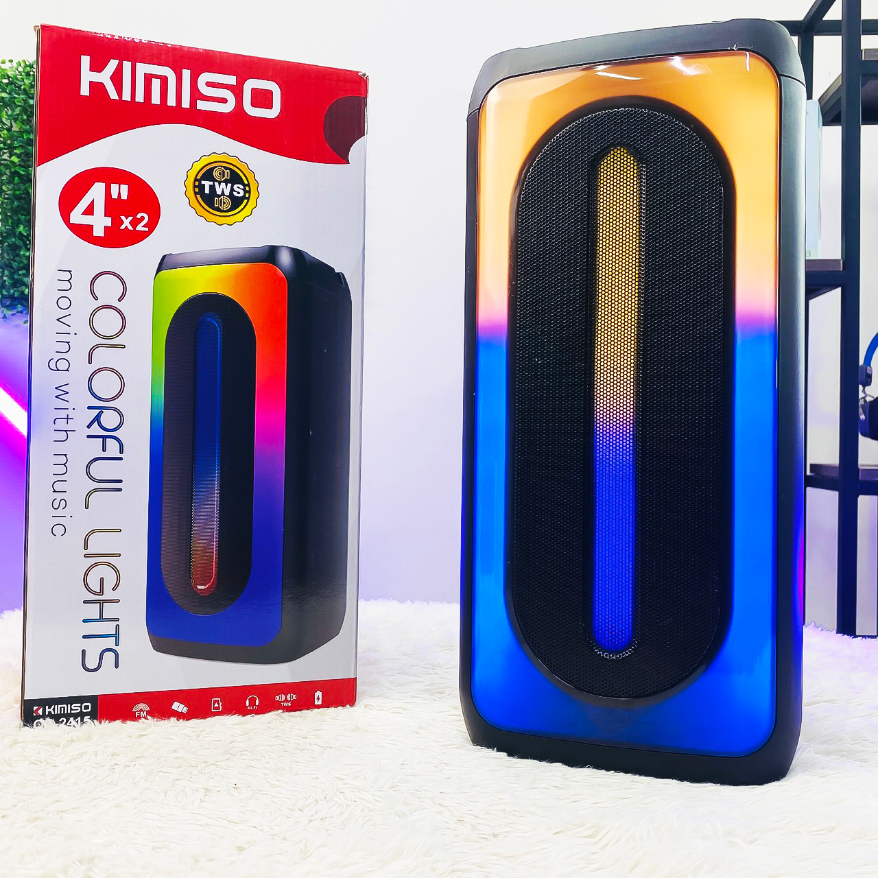 Loa Bluetooth Kimiso QS-2415 Âm Thanh Sống Động Kiểu Dáng Led Cực Đẹp 14 loa bluetooth kimiso QS 2415 5