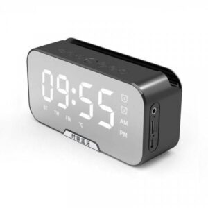 Loa Bluetooth Mặt Gương Kiêm Đồng Hồ Báo Thức