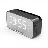  Loa Bluetooth Mặt Gương Kiêm Đồng Hồ Báo Thức 