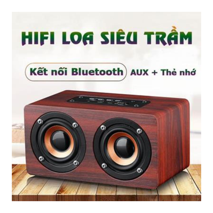 Loa bluetooth gỗ siêu trầm W5