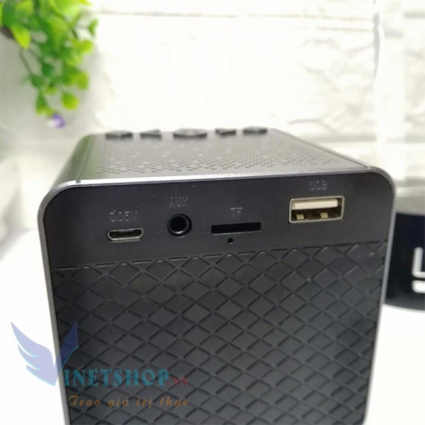 Loa Bluetooth Kiêm Đồng Hồ Báo Thức F03 Hỗ Trợ AUX, USB, Thẻ SD, Nghe Đài FM