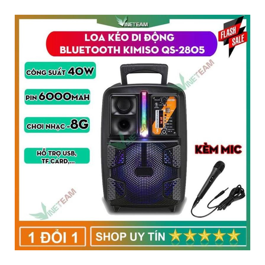 Loa Bluetooth Kimiso QS-2805