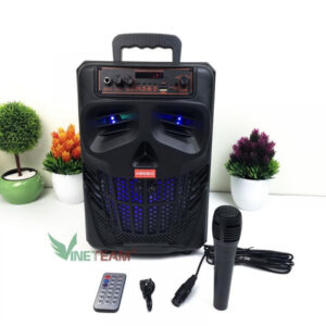 Loa Kéo Di Động Bluetooth Karaoke KIMISO QS-7801 ̣̣̣(Tặng Kèm 1 Micro Có Dây)