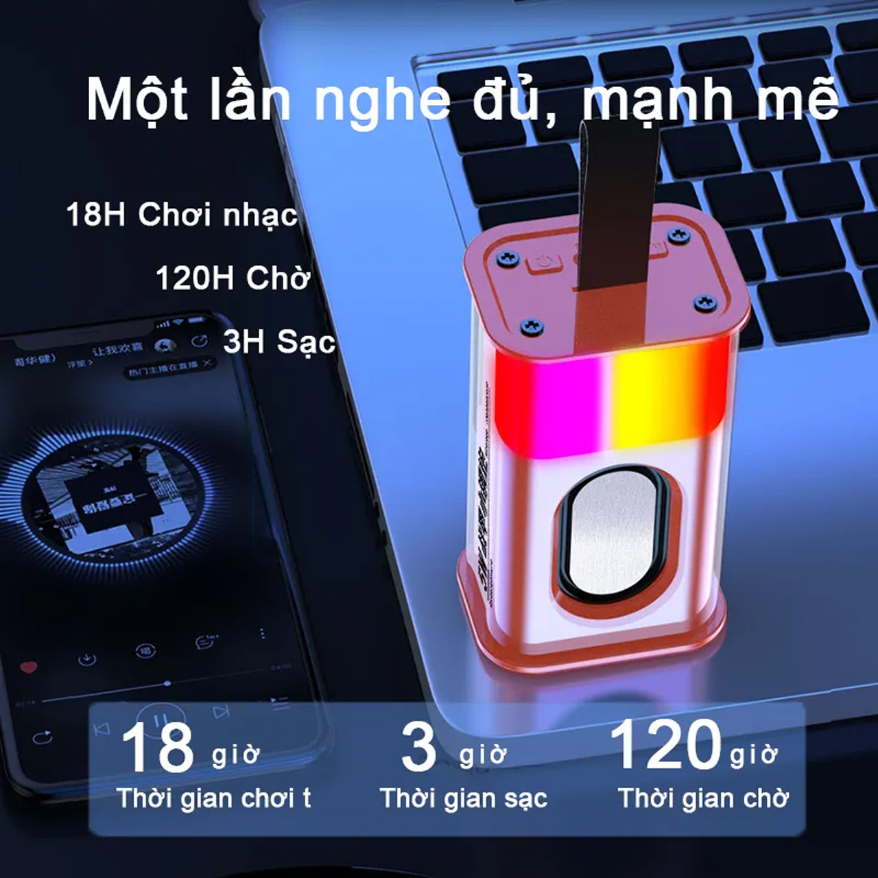 Loa Mini Bluetooth Khong Day A36 6