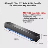  Loa Máy Tính SADA V-196 Hỗ Trợ Đèn Led, Âm Thanh Siêu Trầm 