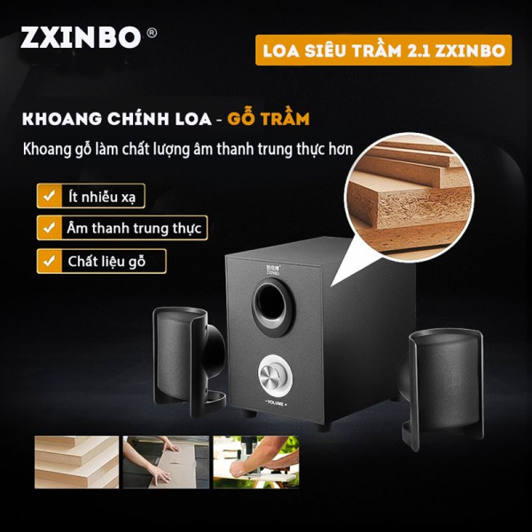 Loa Máy Tính Bluetooth 2.1 ZXINBO