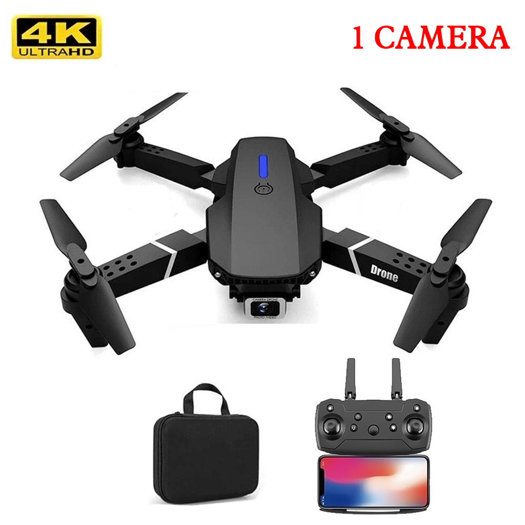 Flycam E88 Máy Bay Không Người Lái Giá Rẻ Có Điều Khiển Từ Xa Drone 4k , 2 Camera 4K Tặng Kèm Túi Đựng 14 Flycam E88 Máy Bay Không Người Lái Giá Rẻ Có Điều Khiển Từ Xa Drone 4k , 2 Camera 4K Tặng Kèm Túi Đựng