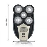  Máy cạo râu điện 5 đầu có thể sạc lại 
