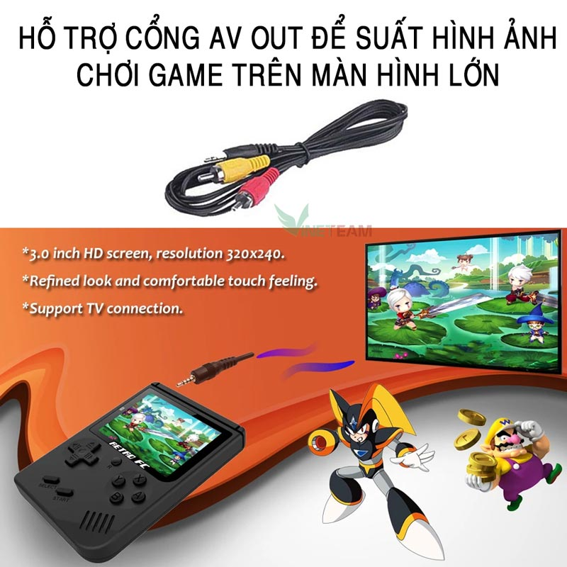 Máy Chơi Game Cầm Tay Tuổi Thơ Tích Hợp 500 Trò