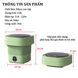  Máy Giặt Mini  Cho Bé Có Thể Gấp Gọn 6L Tự Vắt Khô, Khử Khuẩn Bằng Ánh Sáng Xanh 