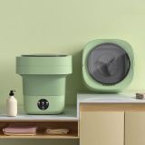  Máy Giặt Mini  Cho Bé Có Thể Gấp Gọn 6L Tự Vắt Khô, Khử Khuẩn Bằng Ánh Sáng Xanh 