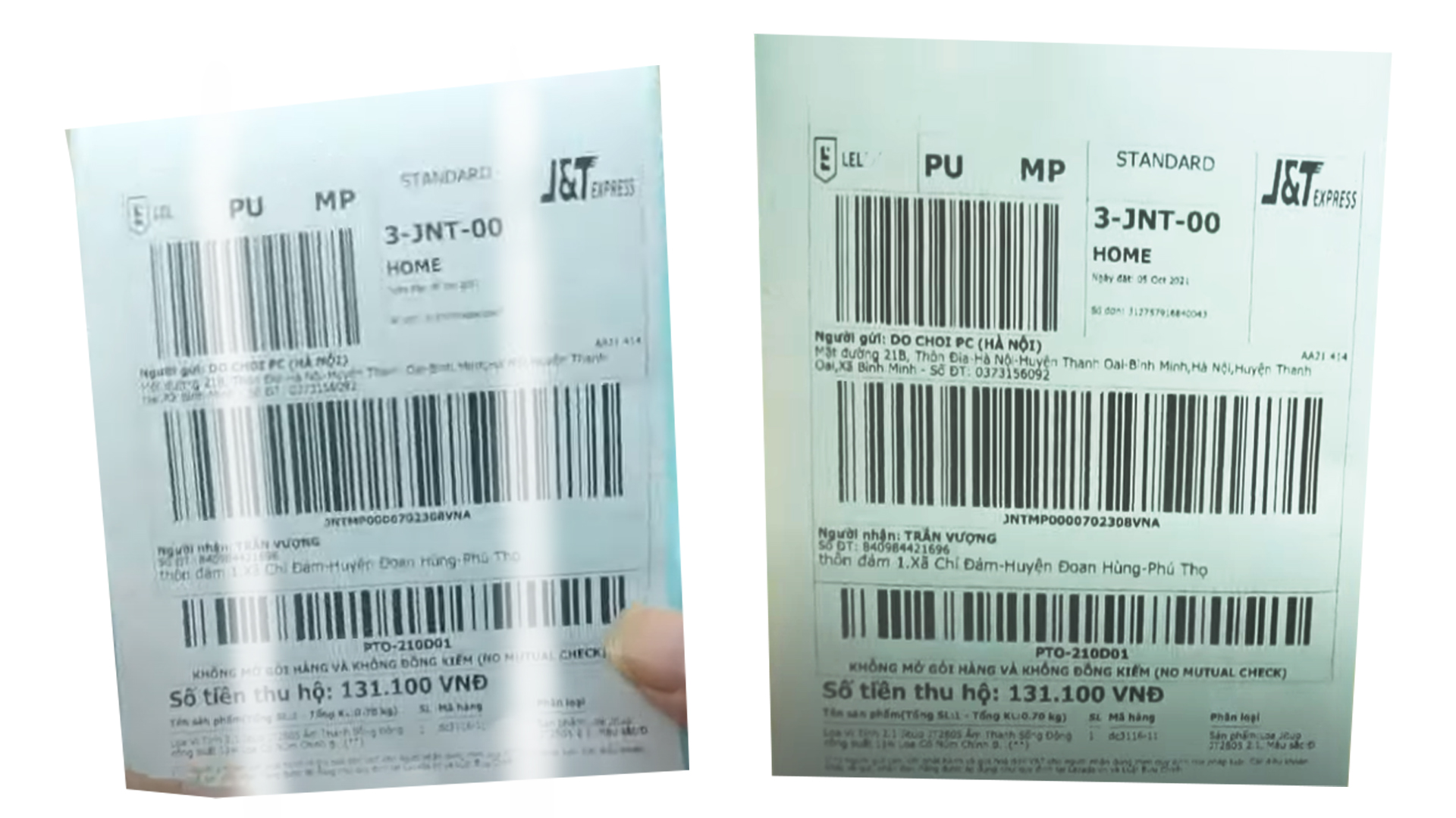 Máy in nhiệt bị mờ