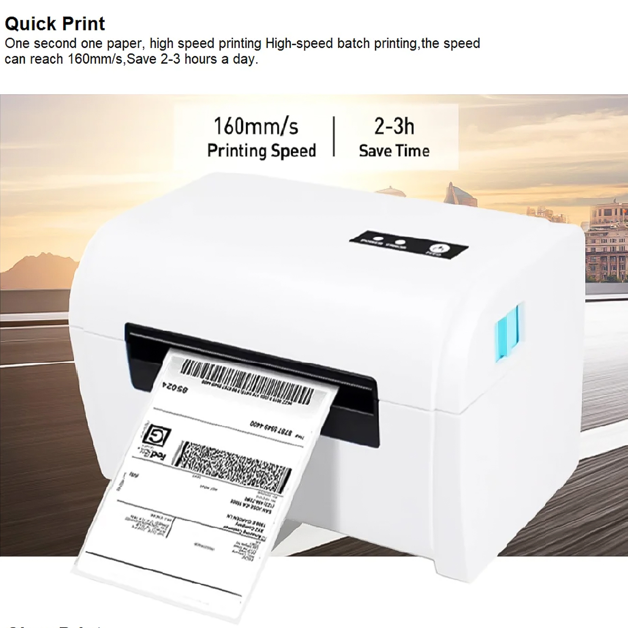 Máy In Mã Vạch POS-9200 Kết Nối USB Kèm Khay Đựng Tiện Lợi 12 Máy In Mã Vạch POS-9200 Kết Nối USB Kèm Khay Đựng Tiện Lợi -DC5151