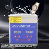  Máy Làm Sạch Bằng Sóng Siêu Âm 2L Làm Sạch Trang Sức,Kính Mắt,Bàn Chải Đánh Răng Bằng Thép Không Gỉ 