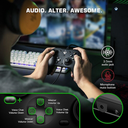 GameSir X7 dễ dàng kết nối với tai nghe và điều chỉnh âm lượng linh hoạt