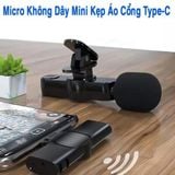  Micro Thu Âm Cài Áo Không Dây Chống Ồn Chân Type C 