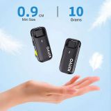  Micro Thu Âm Không Dây Cài Áo Kinyo M36 Kèm Dock Sạc Lọc Âm Chống Ồn Cao Cấp Có 2 Đầu 