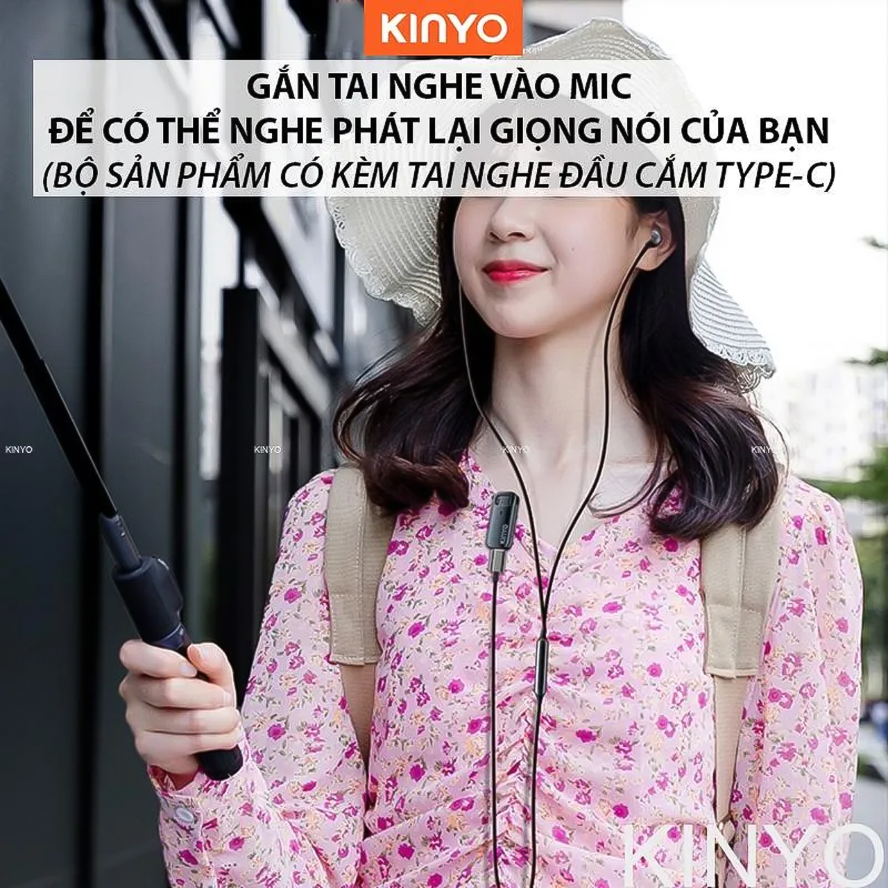 Micro thu am kep ao khong day kinyo M36 3