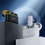  Micro Thu Âm Không Dây Cài Áo Kinyo M36 Kèm Dock Sạc Lọc Âm Chống Ồn Cao Cấp Có 2 Đầu 