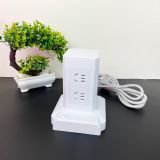  Ổ Cắm Điện Đa Năng Hình Tháp Nhiều Tầng 8 Ổ Hiệu Suất Cao, Tải Lên Đến 2500W 
