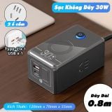  Ổ Cắm Sạc Nhanh Không Dây Cổng Type C Cho Điện Thoại Thông Minh 30w 