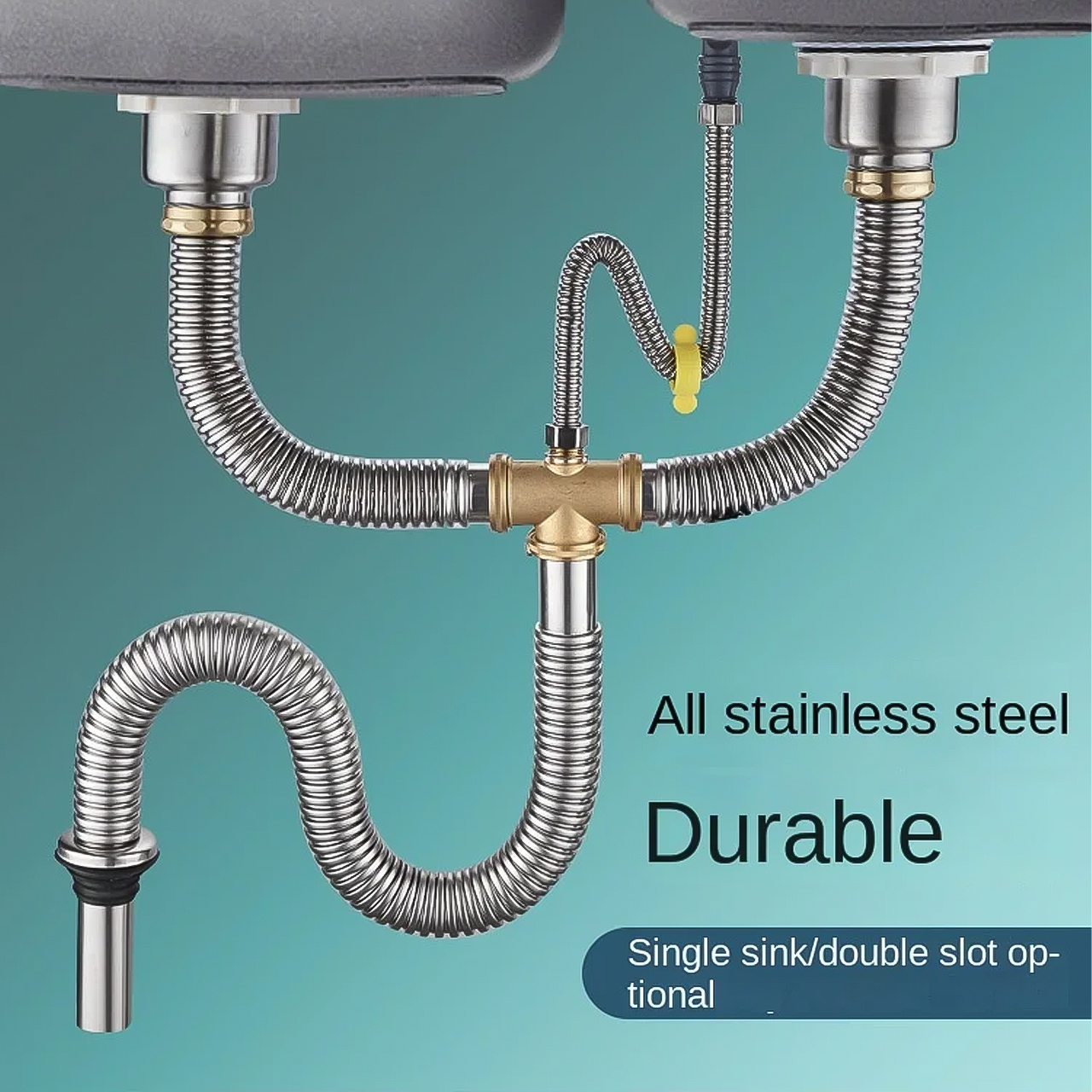 Bộ Thoát Nước Inox Bồn Rửa Bát Xi Phông Chống Chuột Cắn Hàng Cao Cấp 19 ong thoat nuoc xi phong 13