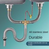  Bộ Thoát Nước Inox Bồn Rửa Bát Xi Phông Chống Chuột Cắn Hàng Cao Cấp 