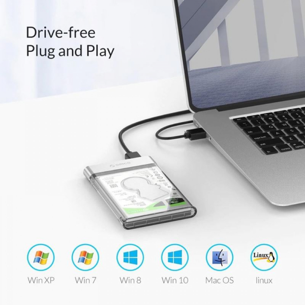 Box Orico 2129U3 USB 3.0 9 Box Orico 2129U3 USB 3.0 - Biến HDD/SSD 2.5-Inch thành ổ cứng di động