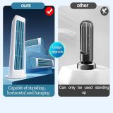  Quạt  Hình Tháp Đa Năng CT-106 Đứng,Để Bàn Tặng Kèm Móc Treo Tường Quạt Sạc Usb 