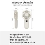  Quạt Mini Cầm Tay 5 Chế Độ, Màn Hình Led, Pin Khủng 