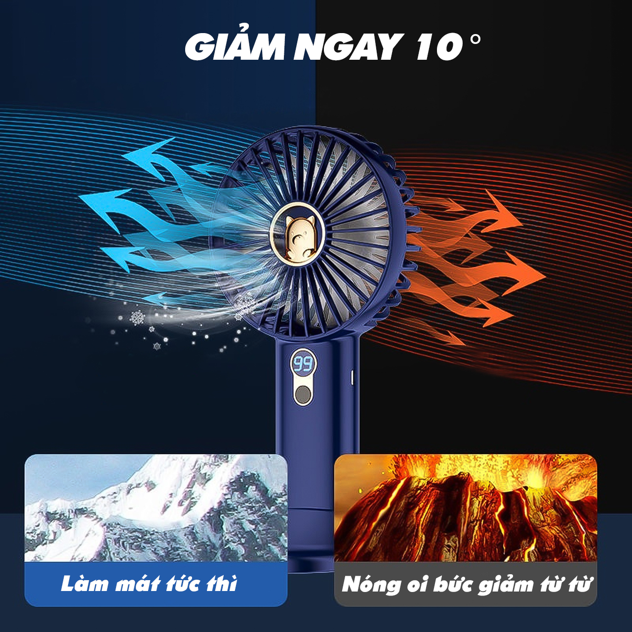 quat cam tay mini 7