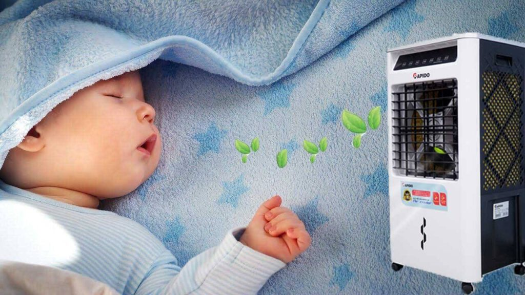 Trẻ sơ sinh nằm quạt được không ? Lưu ý khi chọn quạt cho bé 23 trẻ sơ sinh nằm quạt được không