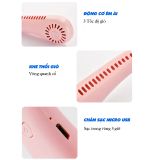  Quạt Đeo Cổ Mini Không Cánh Sạc Pin Tiện Lợi Dáng Thể Thao Siêu Phẩm Mùa Hè 