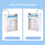  Quạt Điều Hòa Hơi Nước Mini Để Bàn 3 Chế Độ Làm Mát, Tích Hợp Đèn Led 7 Màu, Hẹn Giờ 