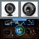  Quạt Mini Gắn Taplo, Cửa Gió Điều Hòa Xe Hơi Kèm Đèn Led Giúp Tiết Kiệm Nhiên Liệu 