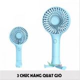  Quạt Cầm Tay Mini 4 Cánh Pin Sạc 3 Tốc Độ Gió 