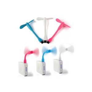 Quạt mini USB 2 cánh cắm chân điện thoại cổng Micro USB