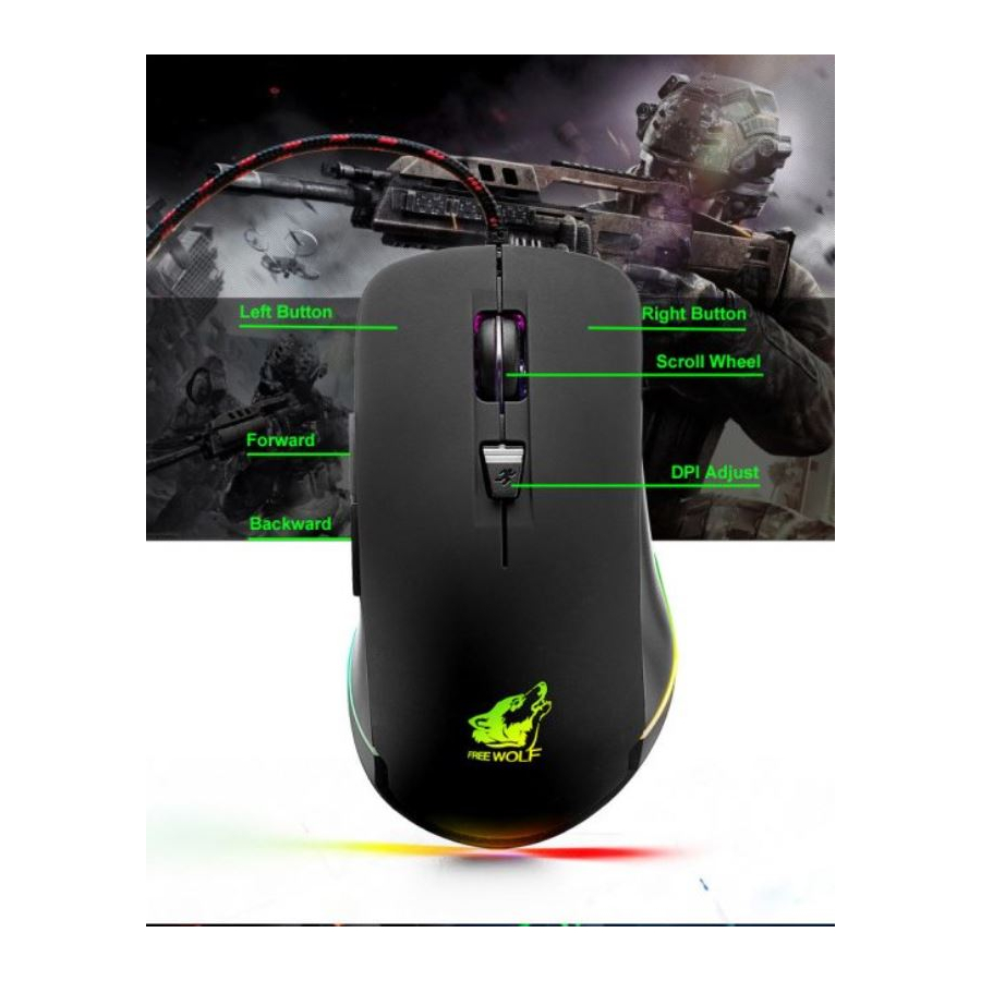Chuột Free Wolf V6