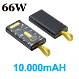  Sạc Dự Phòng Cực Nhanh Dung Lượng Pin Khủng Vỏ Trong Suốt  Có Đèn LED 