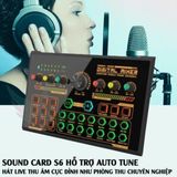  Sound card thu âm S6 mini tích hợp auto tune 