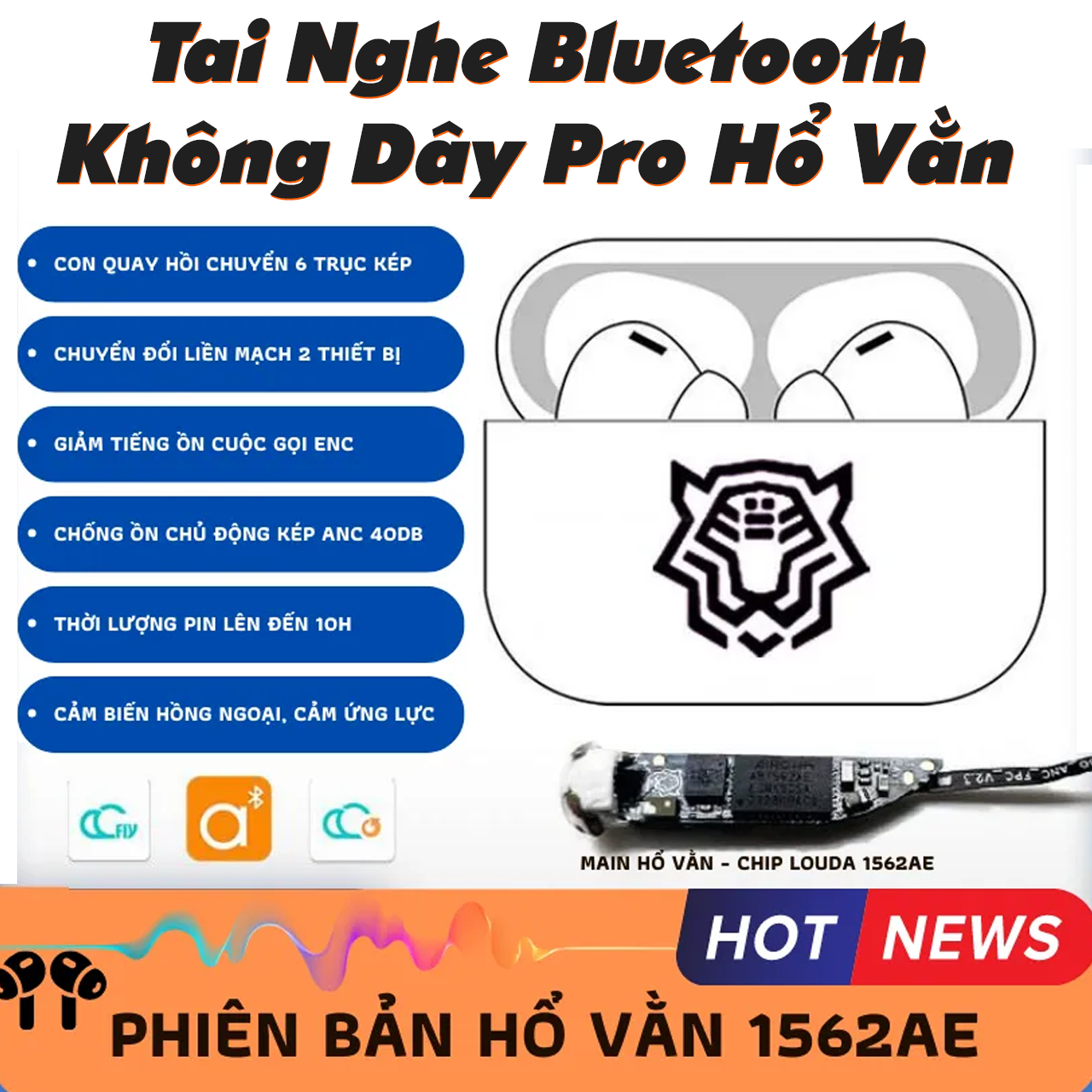 Tai nghe bluetooth pro ho van 1562AE 1 1