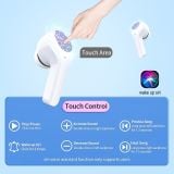  Tai Nghe Không Dây TWS Trong Suốt Màn Hình Led Kiểu Dáng Thể Thao 