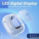  Tai Nghe Không Dây TWS Trong Suốt Màn Hình Led Kiểu Dáng Thể Thao 