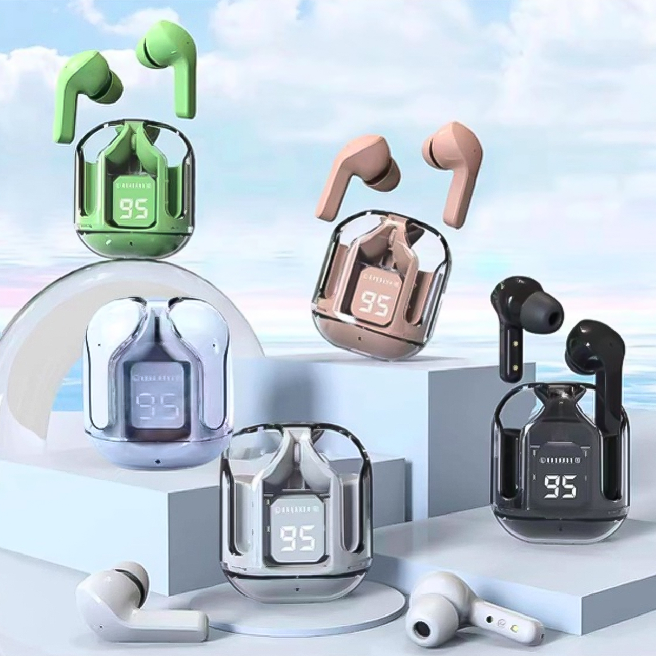 Audífonos Crystal T8 + Protector: Experiencia de Audio Inigualable - Audífonos Crystal T8 + Protector