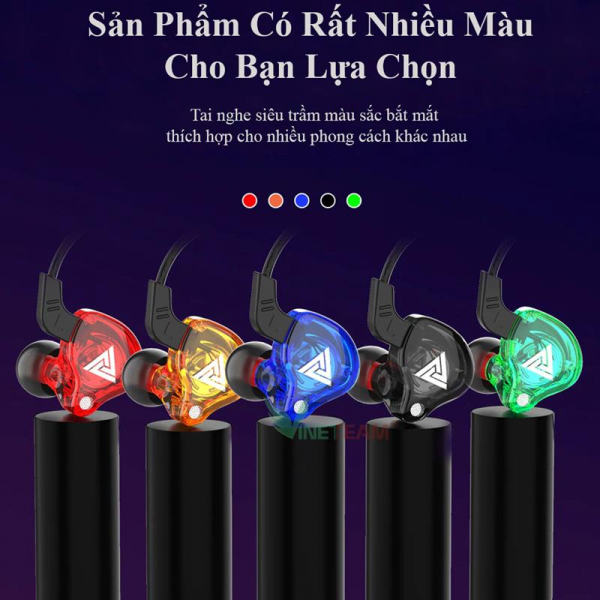 Top 5 tai nghe chống ồn tốt nhất 2022 30 Tai nghe QKZ AK6 bass mạnh có micro và tăng giảm âm lượng