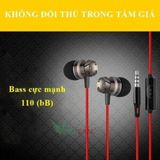  Tai nghe Metal Ear-Headphone Turbo Bass 