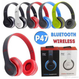  Tai Nghe Bluetooth P47 Chụp Tai có khe cắm thẻ nhớ 