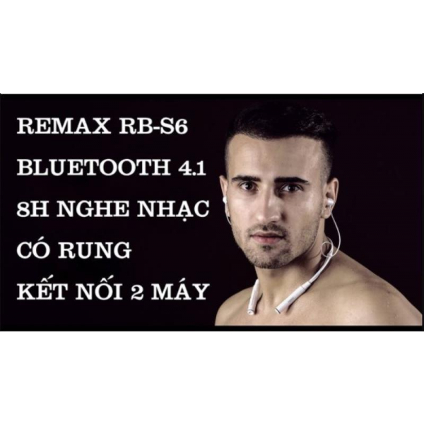 Tai nghe bluetooth thông minh mang lại lợi ích gì cho bạn 4 Tai nghe thể thao bluetooth đeo cổ Remax RB - S6